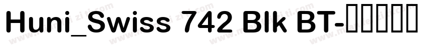 Huni_Swiss 742 Blk BT字体转换